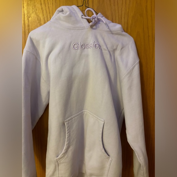 LIMITED EDITION RARE Glossier Lavender Hoodie - Picture 1 of 2